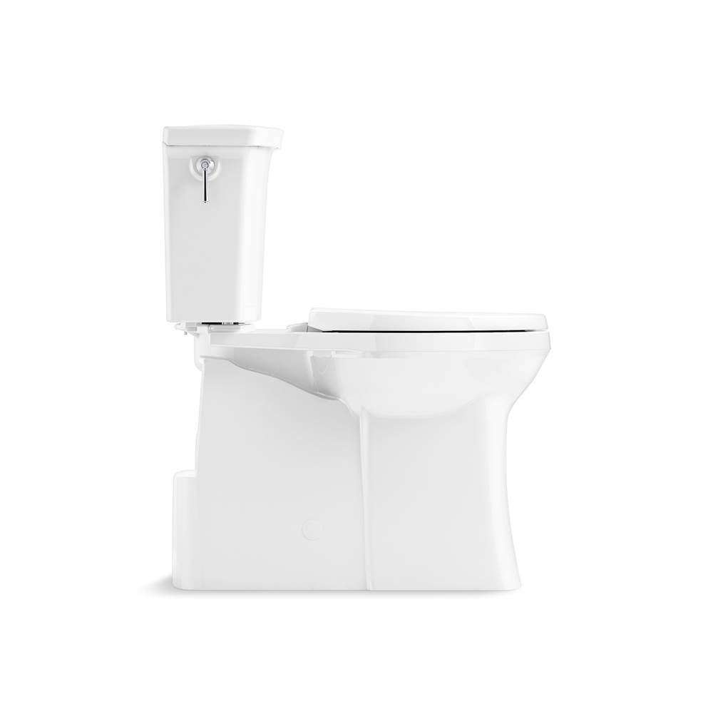 Corbelle Tall two-piece elongated toilet with skirted trapway, 1.28 gpf