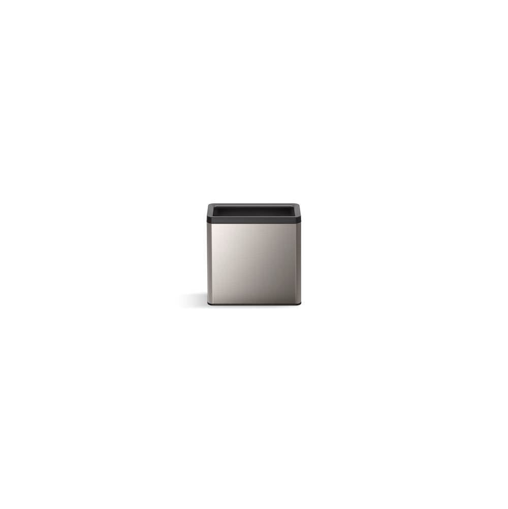 Kohler - 12-liter open-top trash can - Stainless Steel