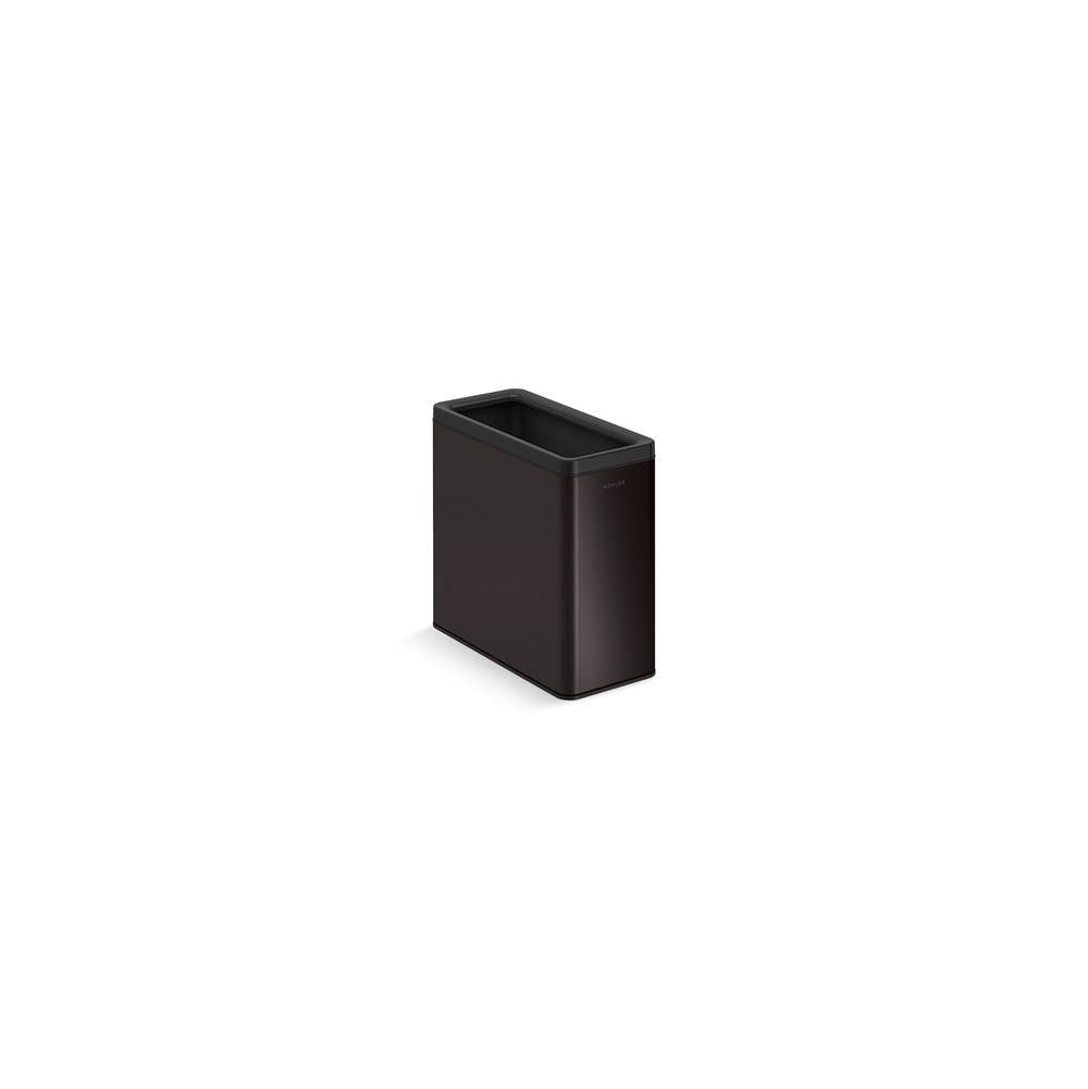 Kohler - 12-liter open-top trash can - Black Stainless