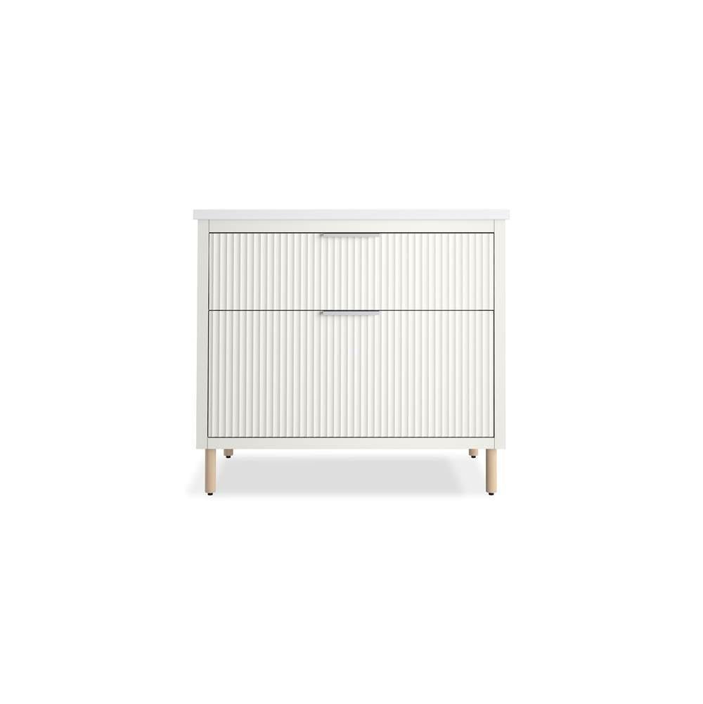 Spacity 36'' wall-hung bathroom vanity cabinet with sink and quartz top