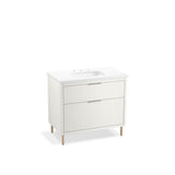 Kohler - Spacity 36'' wall-hung bathroom vanity cabinet with sink and quartz top - White