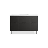 Spacity 48'' wall-hung bathroom vanity cabinet with sink and quartz top