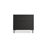 Spacity 36'' wall-hung bathroom vanity cabinet with sink and quartz top