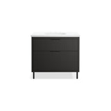 Spacity 36'' wall-hung bathroom vanity cabinet with sink and quartz top