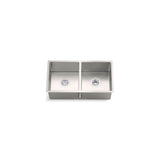 Kohler - Strive 29-1/2'' undermount double-bowl kitchen sink - Stainless Steel