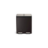82-liter stainless steel dual-bin step trash can
