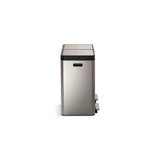 82-liter stainless steel dual-bin step trash can