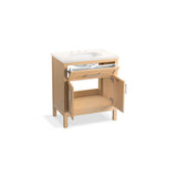 HadronE 30'' bathroom vanity cabinet with sink and quartz top