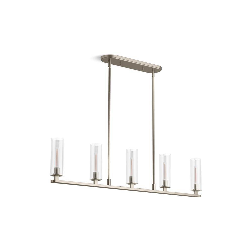Kohler - Crue 45'' linear chandelier - Brushed Nickel