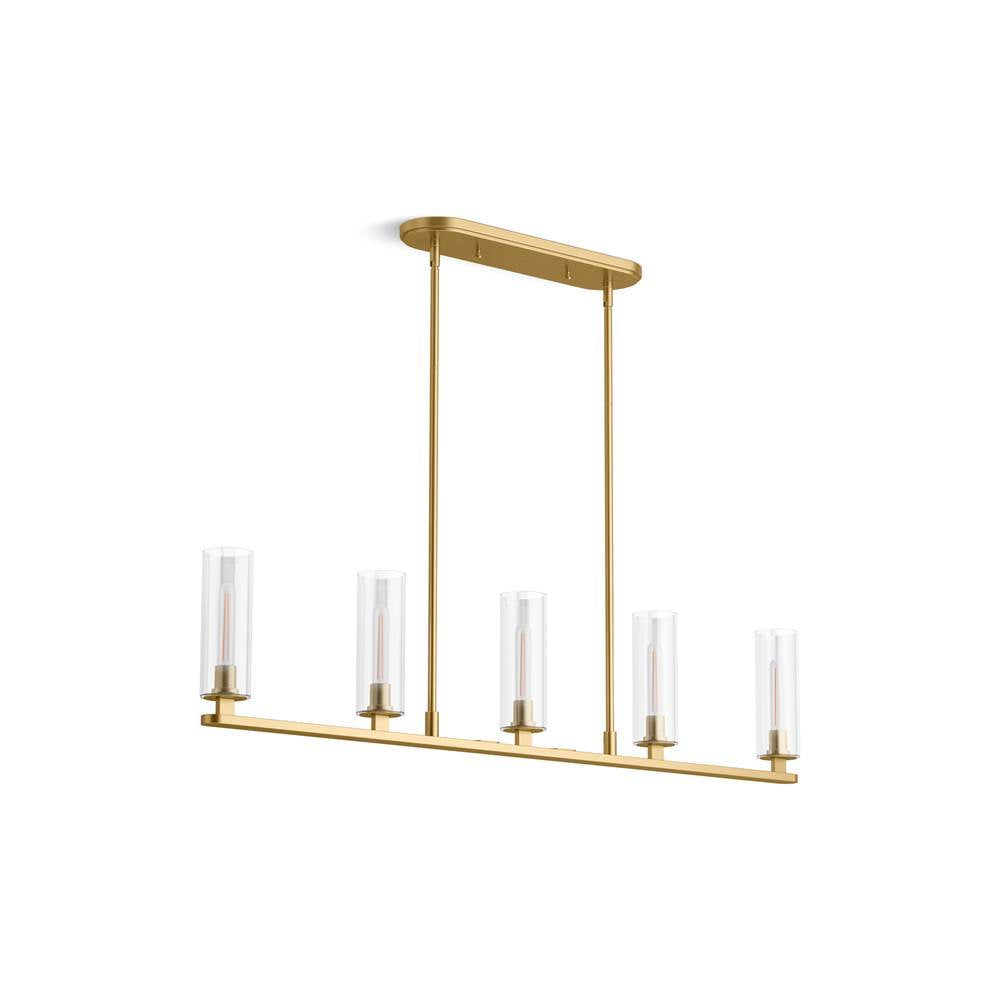 Kohler - Crue 45'' linear chandelier - Brushed Moderne Brass