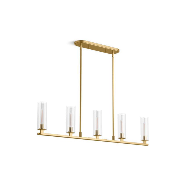 Kohler - Crue 45'' linear chandelier - Brushed Moderne Brass