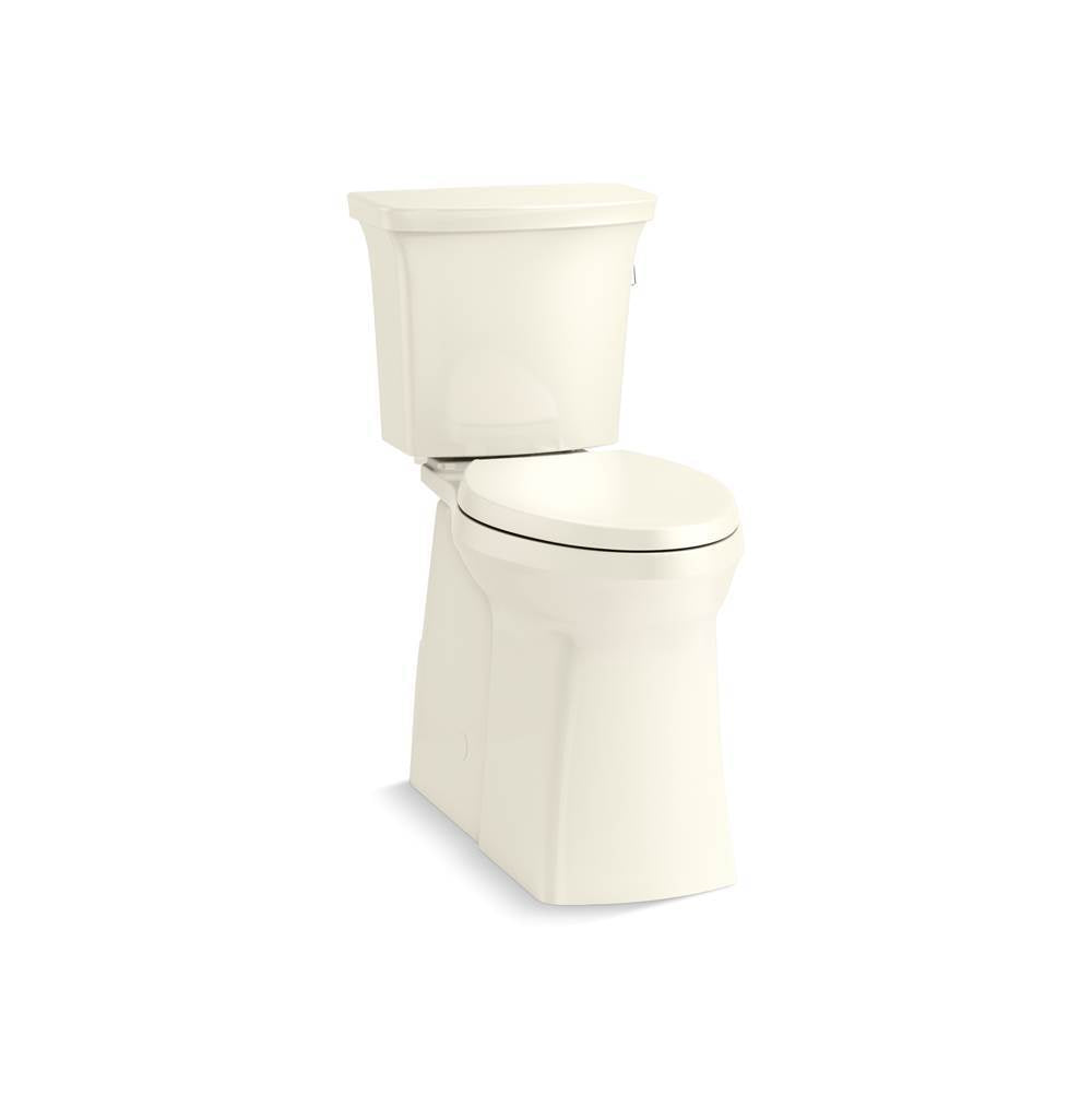 Kohler - Corbelle Tall two-piece elongated toilet with skirted trapway, 1.28 gpf - Biscuit