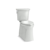 Kohler - Corbelle Tall two-piece elongated toilet with skirted trapway, 1.28 gpf - Ice Grey