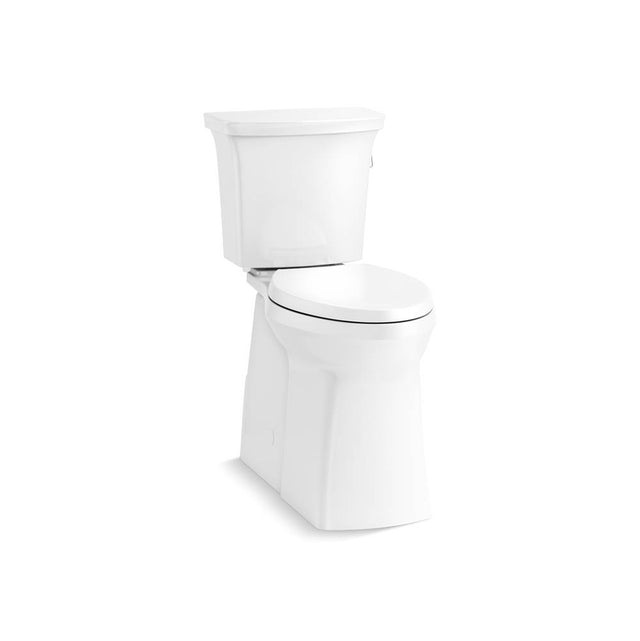 Kohler - Corbelle Tall two-piece elongated toilet with skirted trapway, 1.28 gpf - White