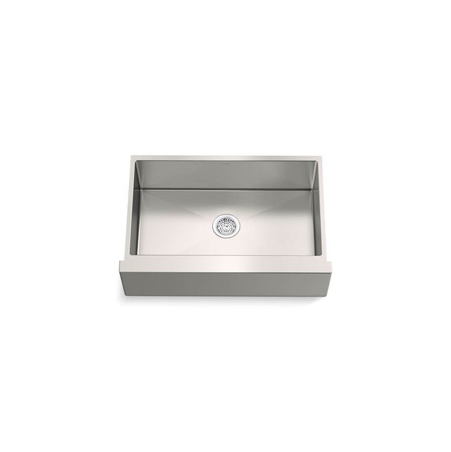 Kohler - Strive 33-1/2'' undermount single-bowl farmhouse kitchen sink - Stainless Steel