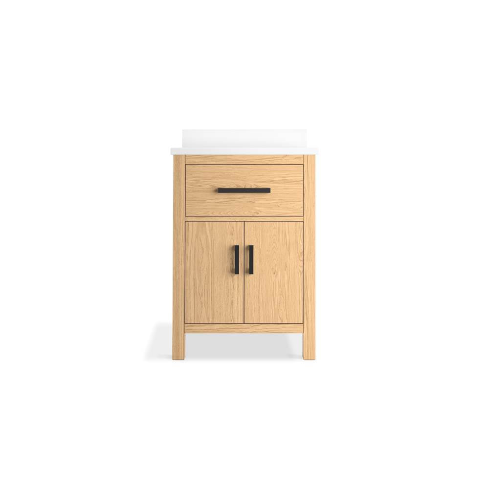 Kresla 24'' bathroom vanity cabinet with sink and quartz top