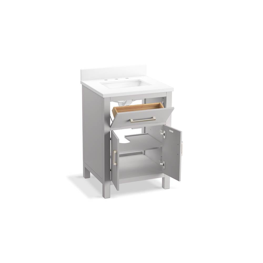 Kresla 24'' bathroom vanity cabinet with sink and quartz top