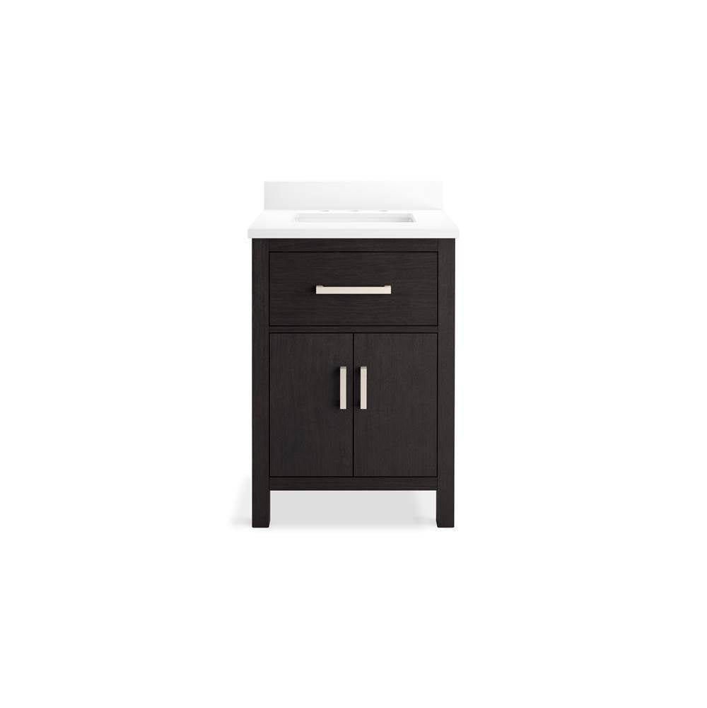 Kresla 24'' bathroom vanity cabinet with sink and quartz top