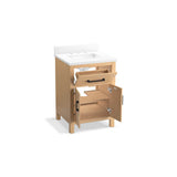 Kresla 24'' bathroom vanity cabinet with sink and quartz top