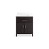 Kresla 30'' bathroom vanity cabinet with sink and quartz top