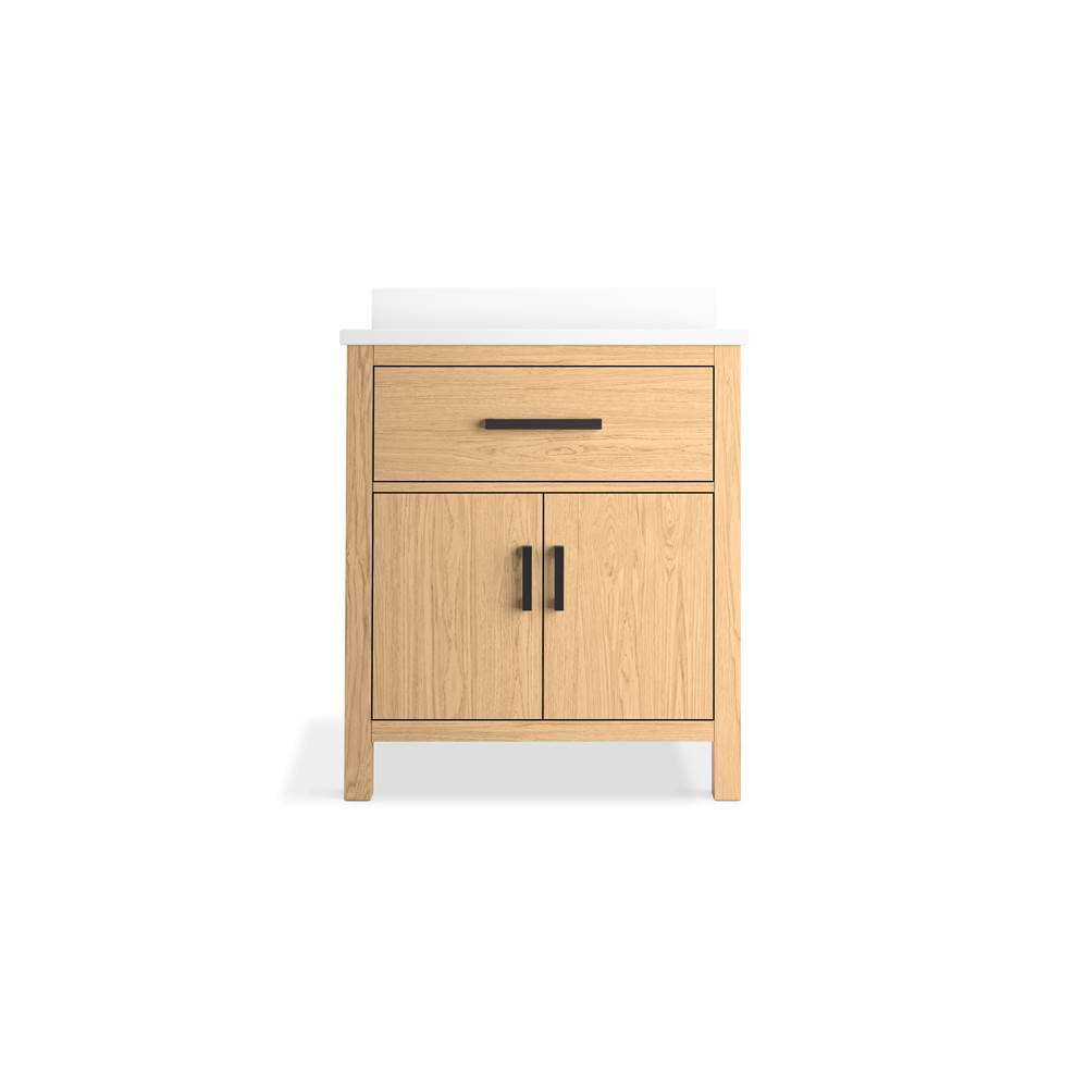 Kresla 30'' bathroom vanity cabinet with sink and quartz top