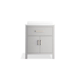 Kresla 30'' bathroom vanity cabinet with sink and quartz top