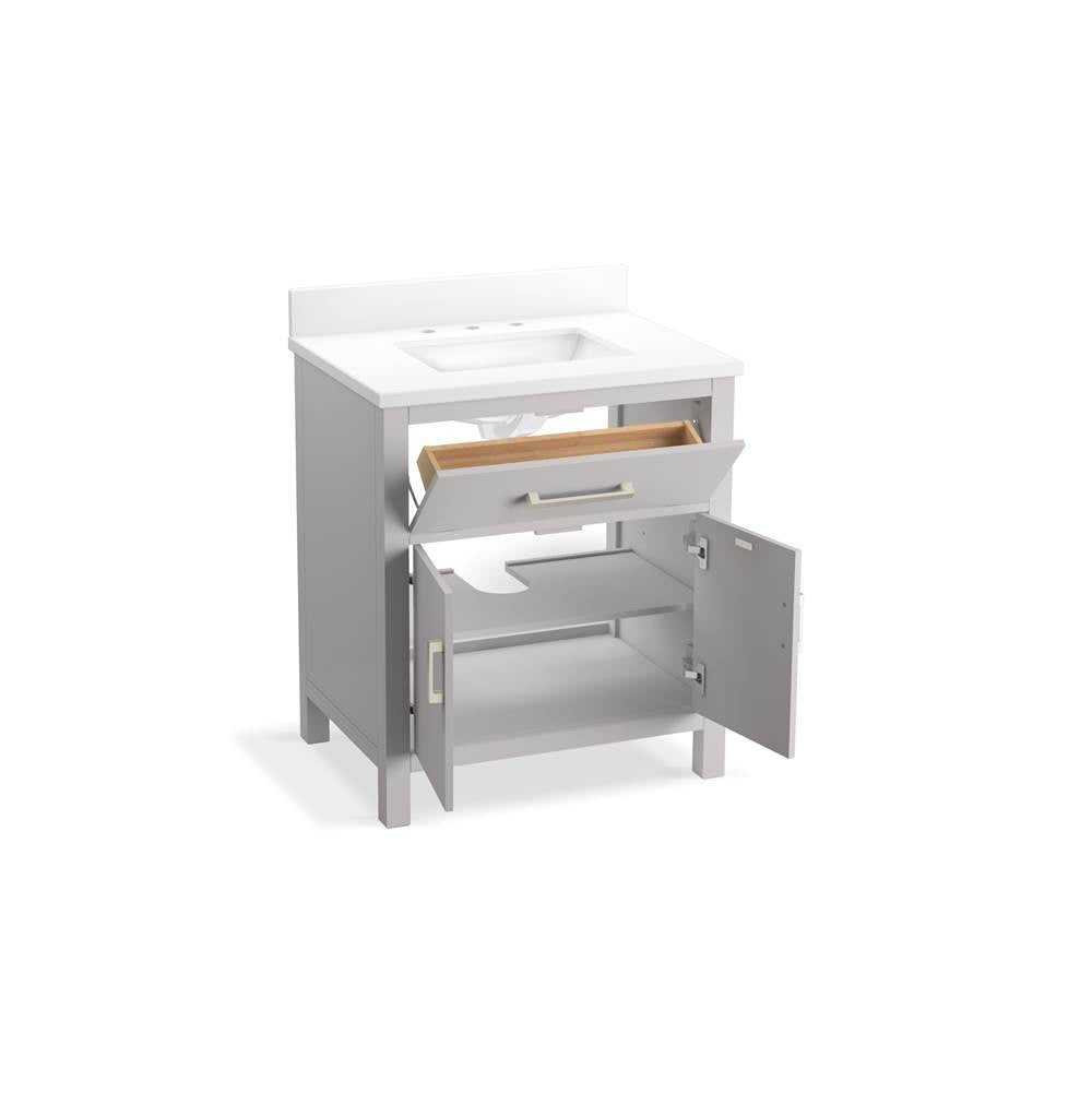 Kresla 30'' bathroom vanity cabinet with sink and quartz top