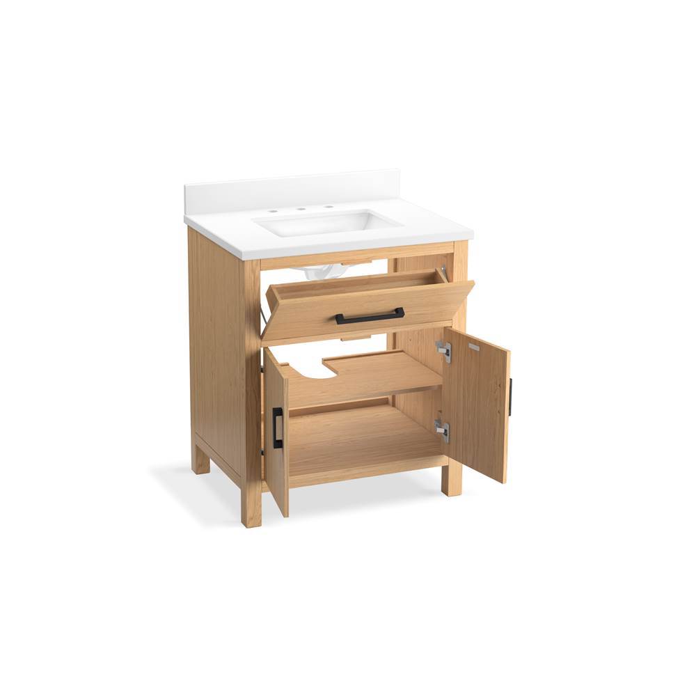 Kresla 30'' bathroom vanity cabinet with sink and quartz top