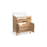 Kresla 30'' bathroom vanity cabinet with sink and quartz top