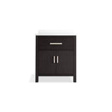 Kresla 30'' bathroom vanity cabinet with sink and quartz top