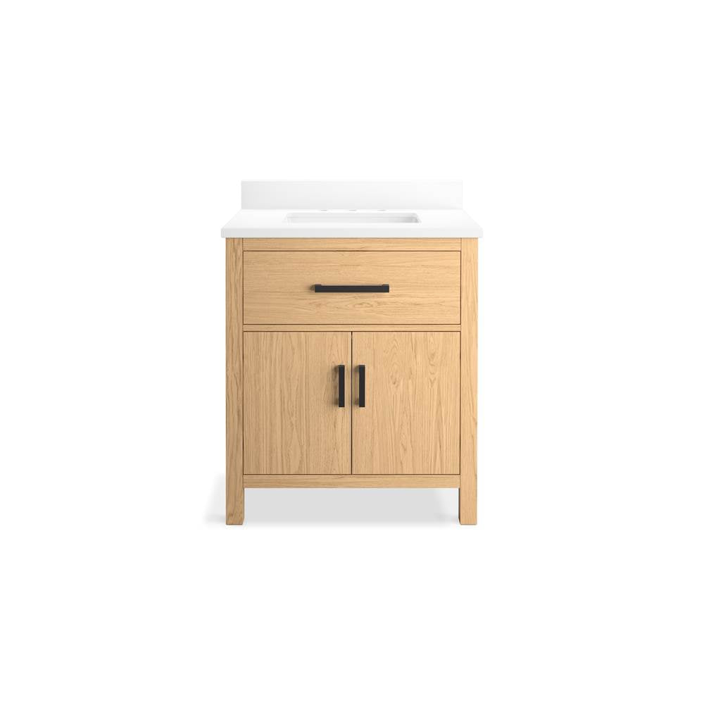 Kresla 30'' bathroom vanity cabinet with sink and quartz top