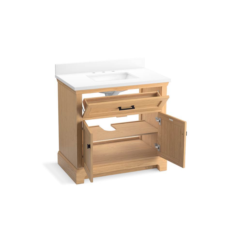 CharlemontE 36'' bathroom vanity cabinet with sink and quartz top