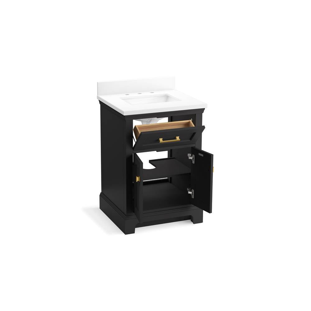 CharlemontE 24'' bathroom vanity cabinet with sink and quartz top