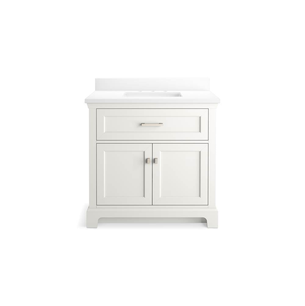 CharlemontE 36'' bathroom vanity cabinet with sink and quartz top