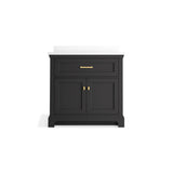 CharlemontE 36'' bathroom vanity cabinet with sink and quartz top