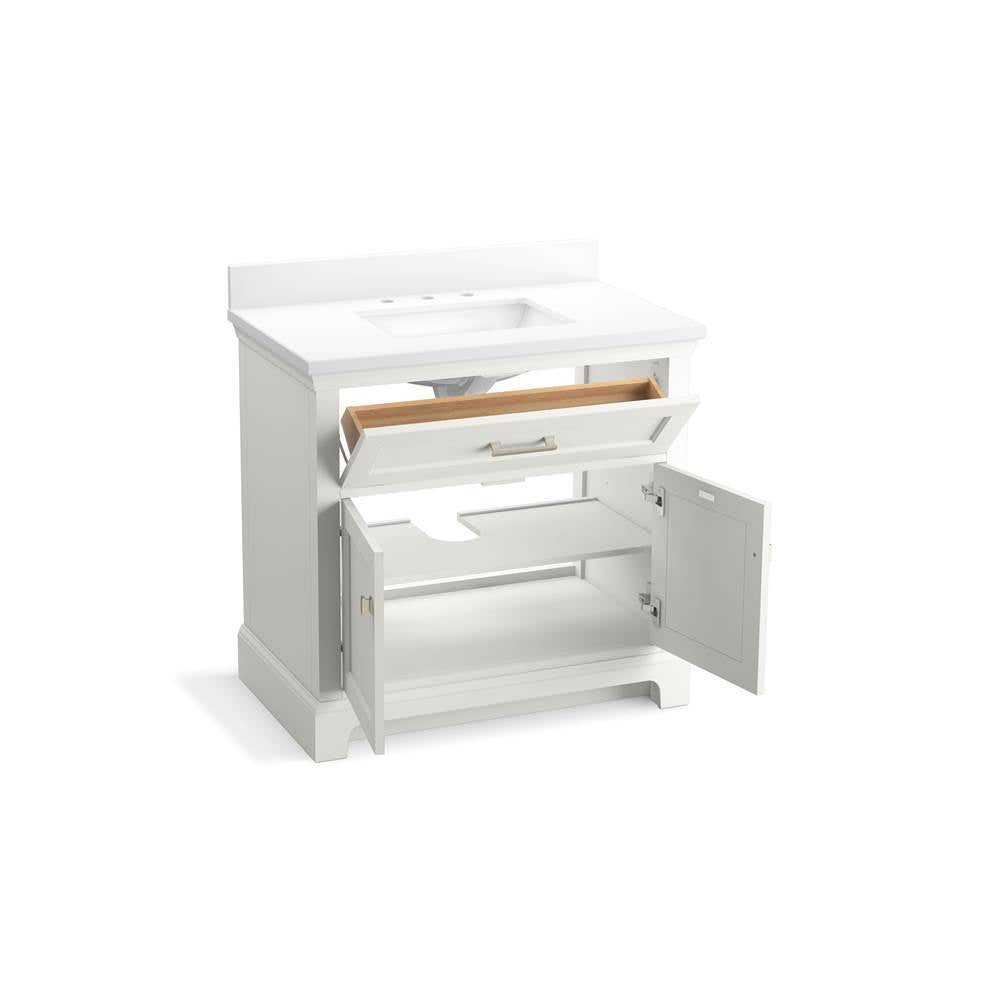 CharlemontE 36'' bathroom vanity cabinet with sink and quartz top