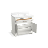 CharlemontE 36'' bathroom vanity cabinet with sink and quartz top