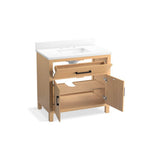 Kresla 36'' bathroom vanity cabinet with sink and quartz top
