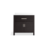 Kresla 36'' bathroom vanity cabinet with sink and quartz top