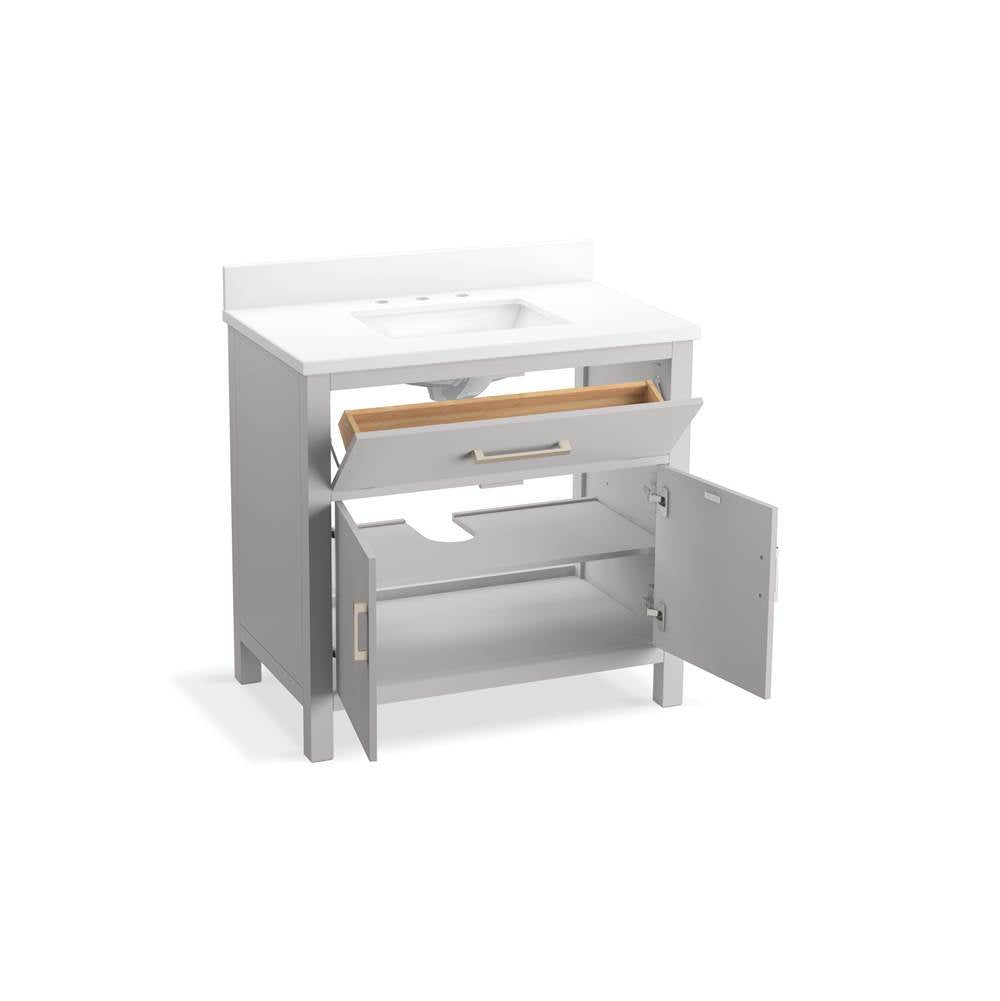 Kresla 36'' bathroom vanity cabinet with sink and quartz top