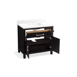 Kresla 36'' bathroom vanity cabinet with sink and quartz top