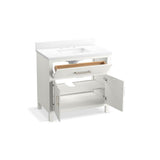 Kresla 36'' bathroom vanity cabinet with sink and quartz top