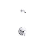 Kohler - Pitch Rite-Temp shower trim kit with push-button diverter, less showerhead - Polished Chrome