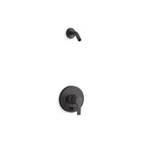 Kohler - Pitch Rite-Temp shower trim kit with push-button diverter, less showerhead - Matte Black