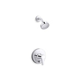 Kohler - Pitch Rite-Temp shower trim kit with push-button diverter, 1.75 gpm - Polished Chrome