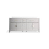 Kresla 72'' bathroom vanity cabinet with sinks and quartz top