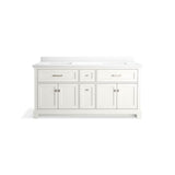 CharlemontE 72'' bathroom vanity cabinet with sinks and quartz top