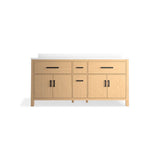 Kresla 72'' bathroom vanity cabinet with sinks and quartz top