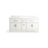 Kresla 72'' bathroom vanity cabinet with sinks and quartz top