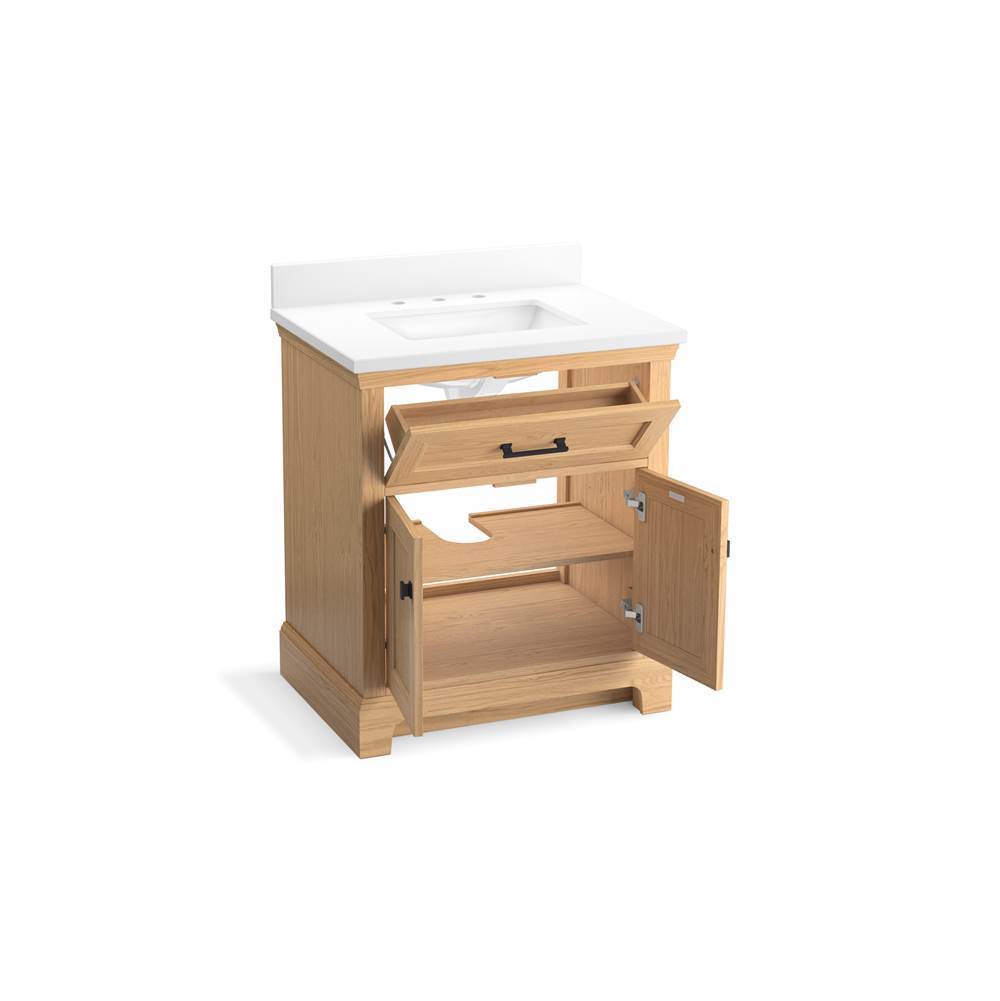 CharlemontE 30'' bathroom vanity cabinet with sink and quartz top